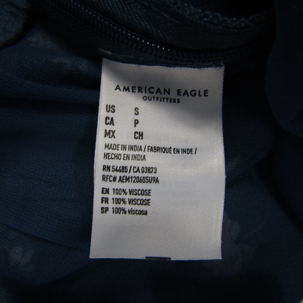 American Eagle NEW NWT Womens Small Blue Floral Mini Skirt - Picture 3 of 6